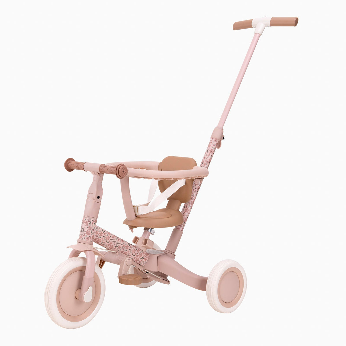 Convertible 4-in-1 Kids Tricycle with Safety Harness