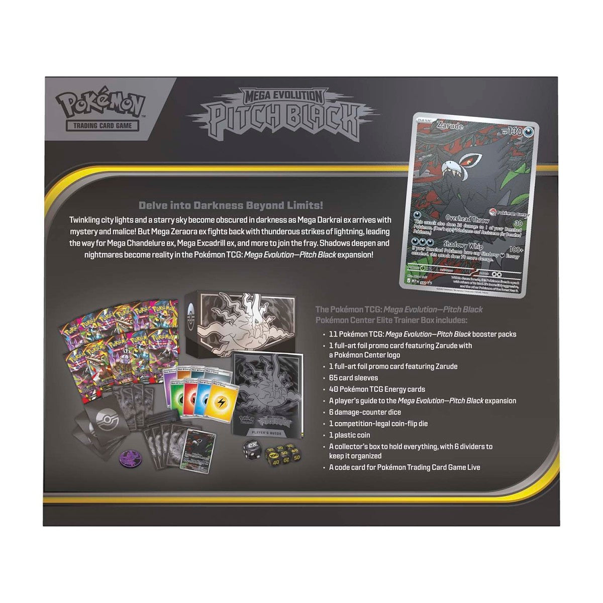 Pokémon TCG Mega Evolution Pitch Black Elite Trainer Box – Pokémon Center Edition